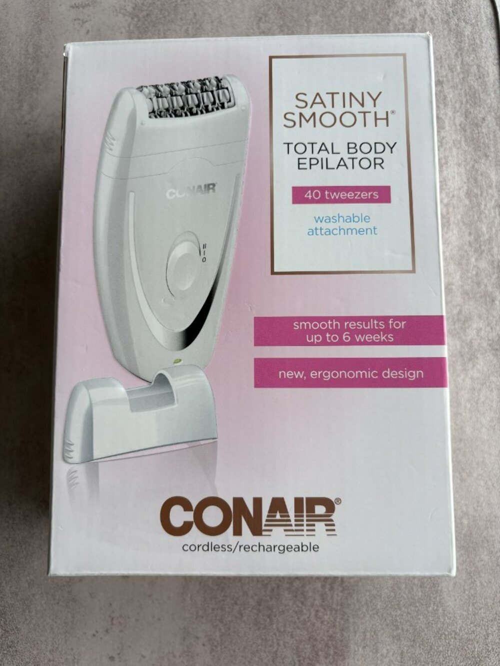 NIB Conair Satiny Smooth Total Body Epilator